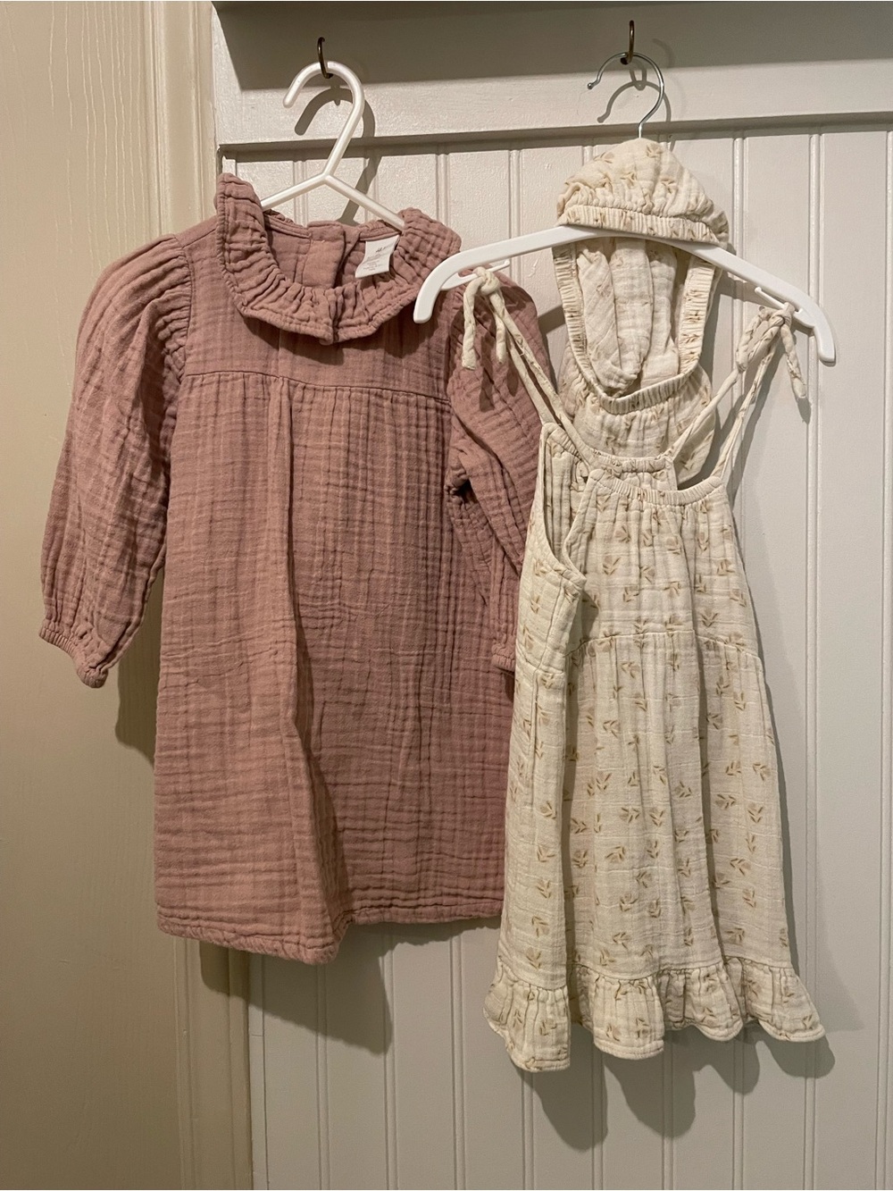 Set of Two Muslin Dresses Size 12-18 Months